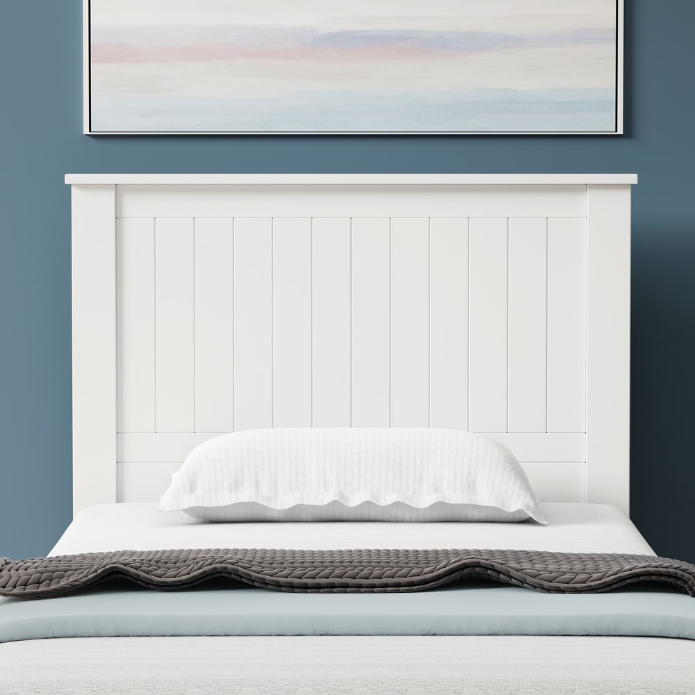 White store wood headboard