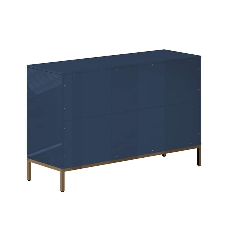 Clihome Wooden Storage 6 Drawer Double Dresser for Bedroom