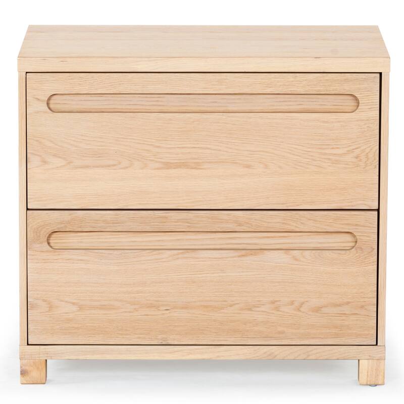 SAFAVIEH Couture Tobiette 2 Drawer Wood Nightstand