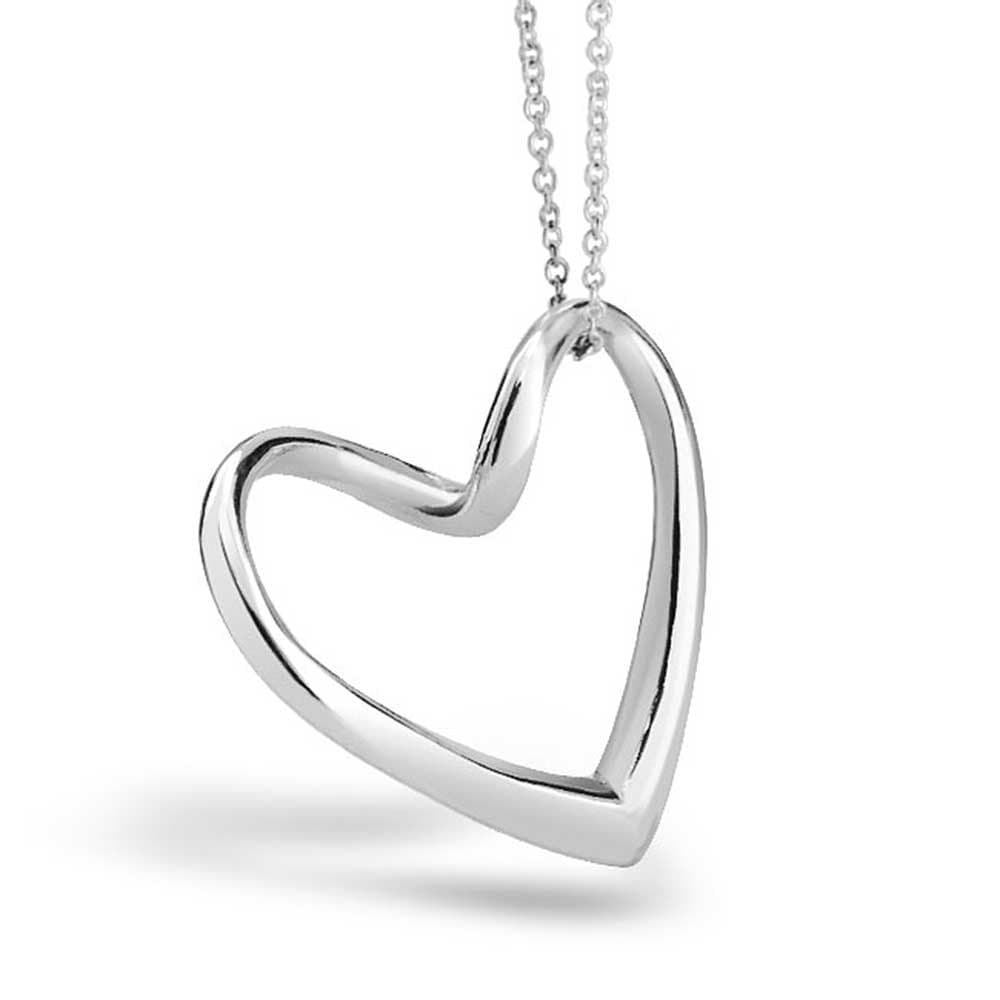 silver heart pendant