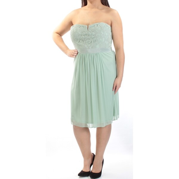 Shop ADRIANNA PAPELL Womens Green Lace