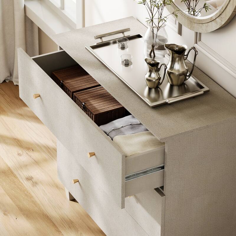 WAMPAT 6-Drawer Dresser and Nightstands Set of 3 for Bedroom, 70.8"