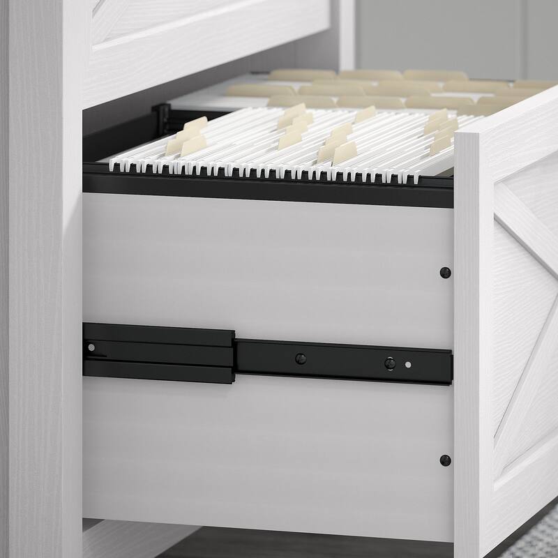 Key West 48W Writing Desk with Lateral File Cabinet by Bush Furniture