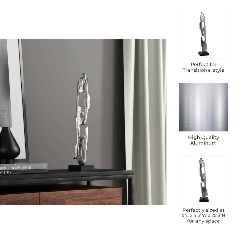 Metal Acrylic Sculpture Post Modern Decorative Figurine for Home Decor