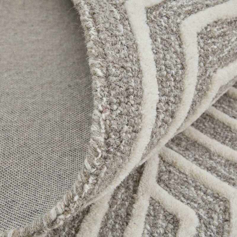 Grand Bazaar Rooney Hand Tufted Geometric Modern Area Rug