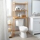 preview thumbnail 3 of 4, Organize It All Over the Toilet Bamboo Space Saver Shelf - 28x10x66.5