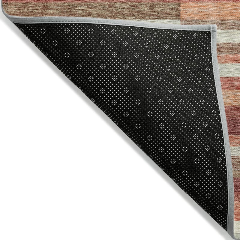 HomeRoots Striped Transitional Rectangle Outdoor Rug