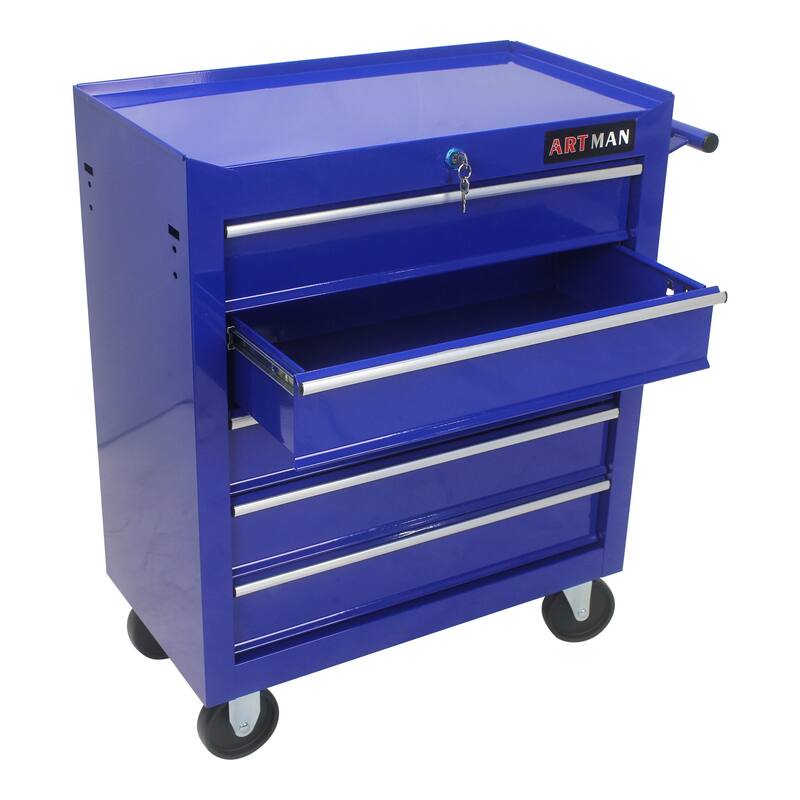 5 DRAWERS MULTIFUNCTIONAL TOOL CART WITH Wheels