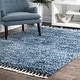 preview thumbnail 28 of 38, nuLOOM Shaded Tassel Shag Area Rug 2' x 3' - Blue