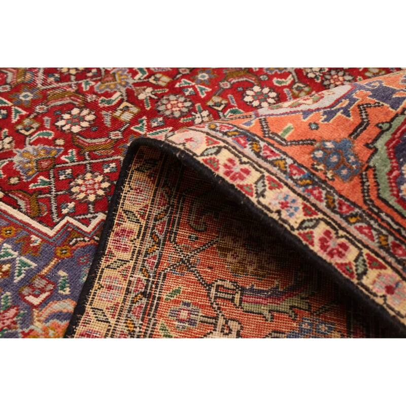 ECARPETGALLERY Hand-knotted Kayseri Vintage Navy Wool Rug - 6'3 x 9'10