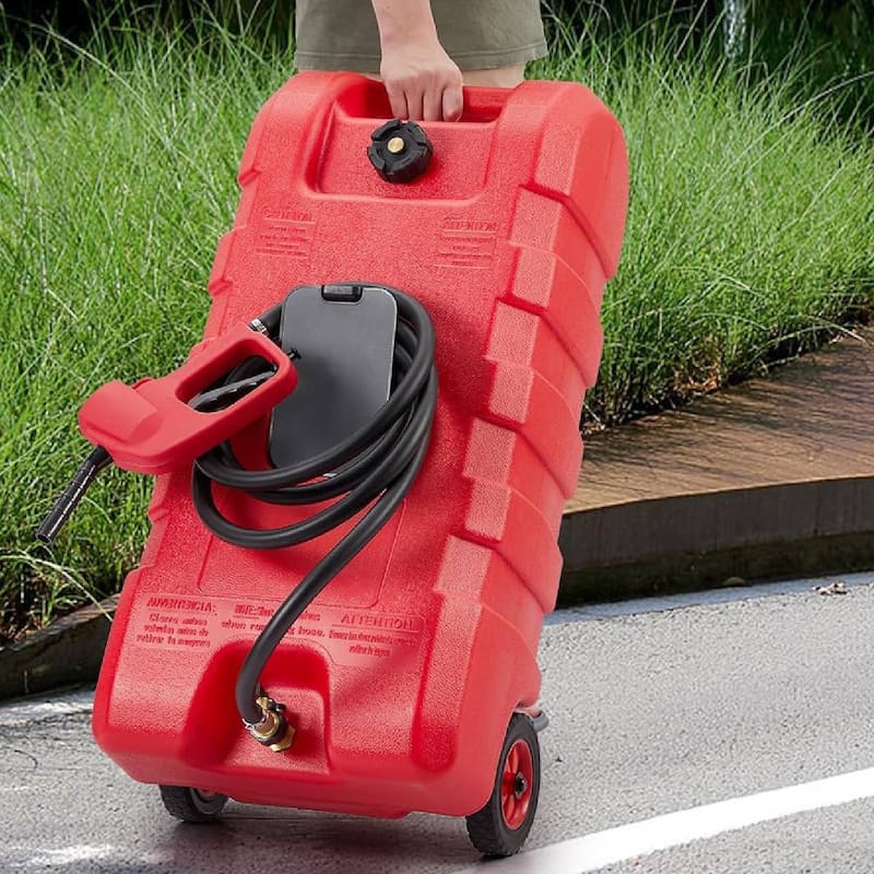 15 Gallon Fuel Caddy Tank, Portable Gas Fuel Container