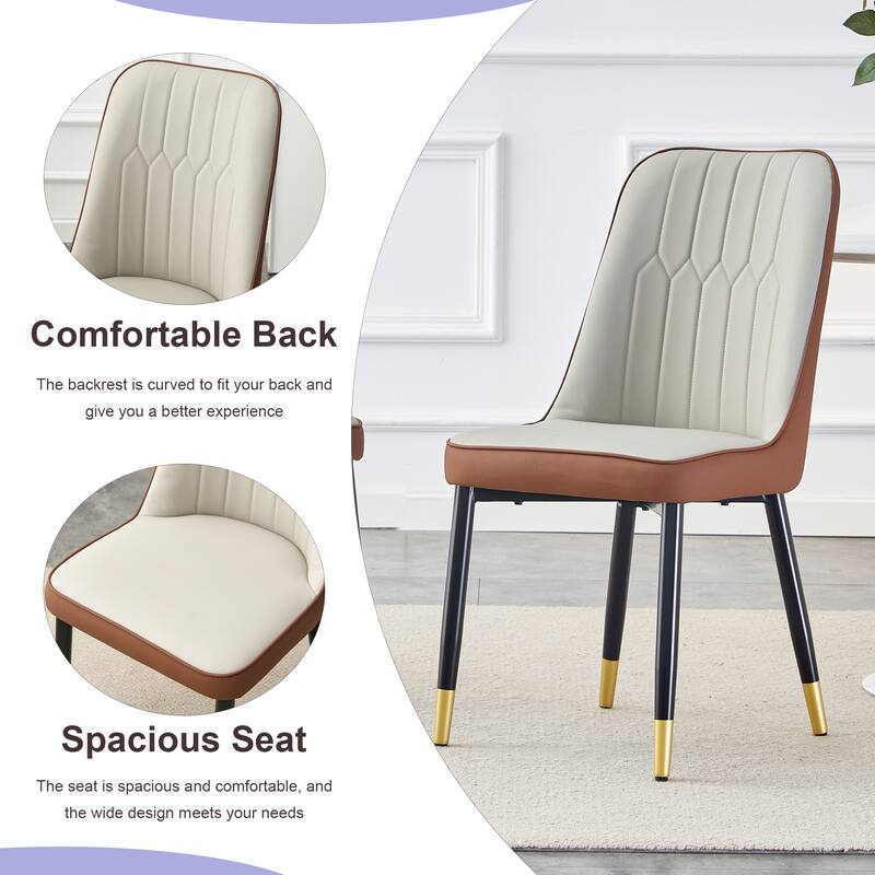 Convertible Round Oval Dining Table Set with Ergonomic Chairs