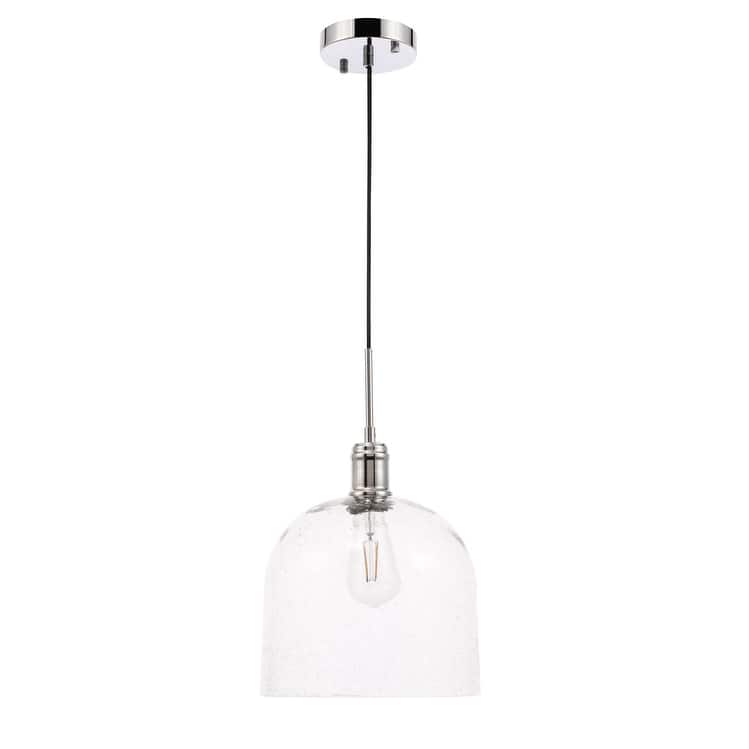 Candie 10-Inch 1-Light Clear Glass Pendant