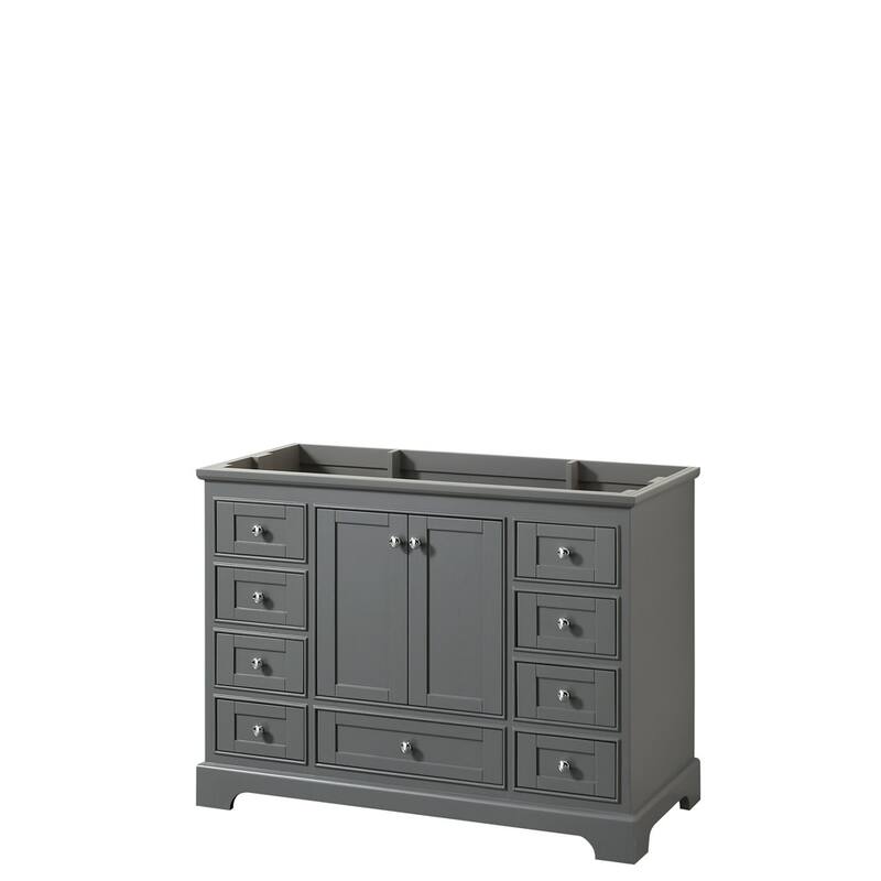 Wyndham Collection Deborah 47-1/4" Free Standing Single Wood Vanity