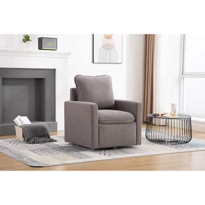 Swivel Barrel Chair, Comfy Accent Sofa Chair for Living Room, 360 Degree Swivel Barrel Club Chair, Leisure Arm Chair for Nursery