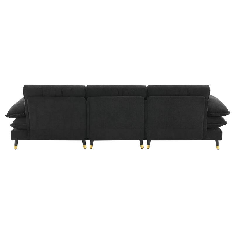 4-seater tufted sofa set