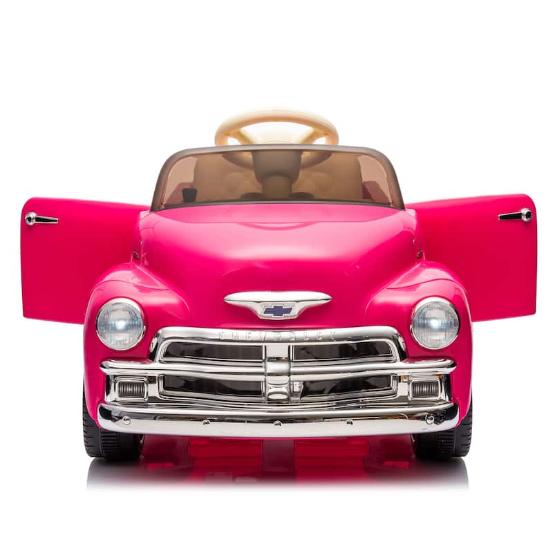 12V Kids Ride On Truck Car W/Parents Control, Licensed Chevrolet 3100 Pickup,Electric Car,High-Power Up To 4.35 Km/H,Age 3+