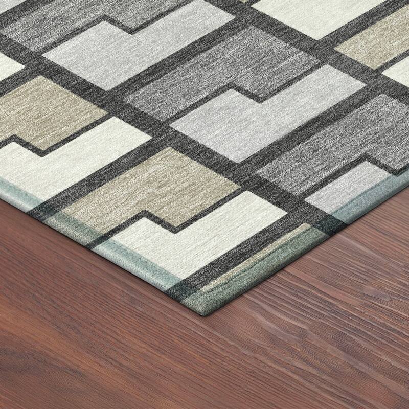 Machine Washable Indoor/ Outdoor Contemporary Kaylee Chantille Rug