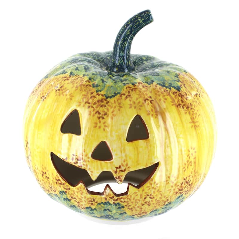 Blue Rose Polish Pottery L022-Manufaktura Large Pumpkin