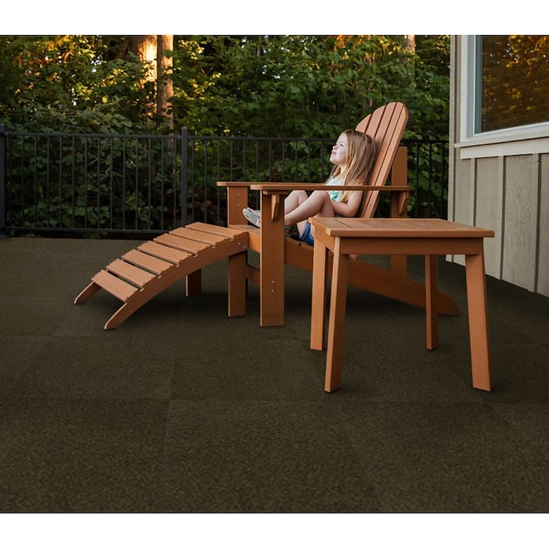 Foss Floors Grizzly Grass 24"x24" Peel and Stick Indoor/Outdoor Carpet Tiles 15/Box