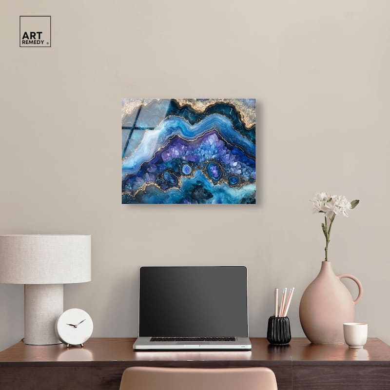 Galactic Geode II Acrylic by Art Remedy, Ready to Hang