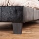 preview thumbnail 6 of 15, Heston Glam Twin Faux Leather Upholstered Tufted Platform Kid Bed by Silver Orchid