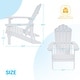 preview thumbnail 53 of 60, BONOSUKI Patio Adirondack Chairs Weather-resistant(Set of 2)