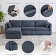 preview thumbnail 97 of 179, Mia Oversized Modular Sectional Fabric Sofa