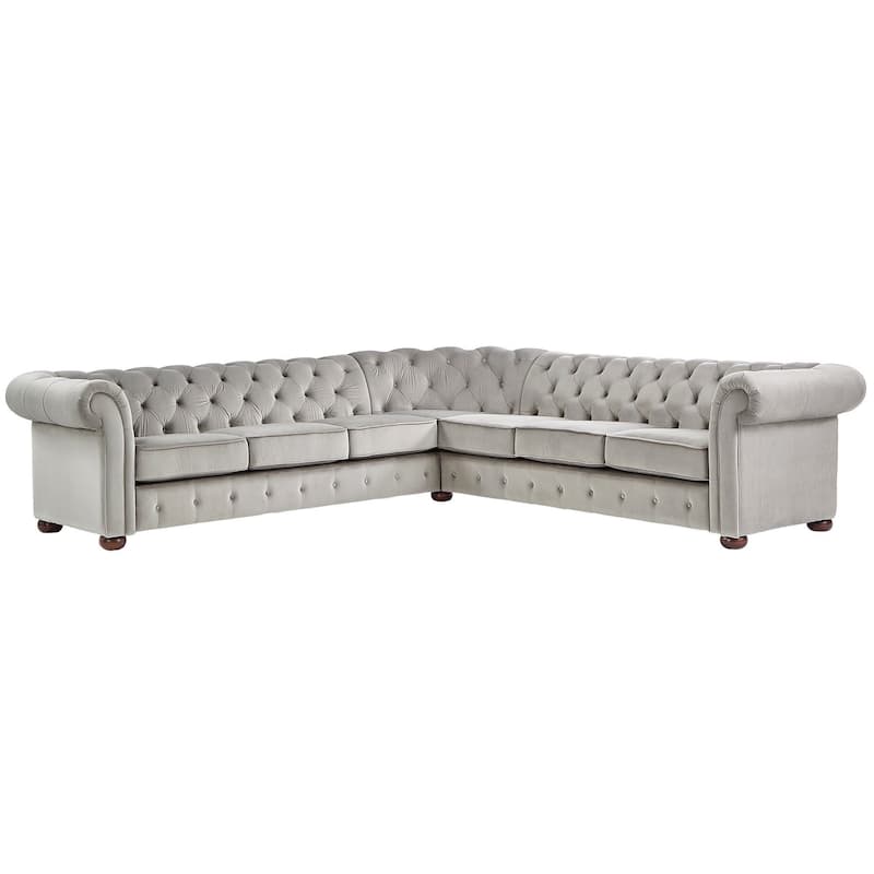 Knightsbridge Chesterfield L-shaped Sectional by iNSPIRE Q Artisan