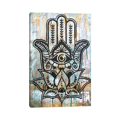 iCanvas "Hamsa Lotus" by Dean Russo Canvas Print