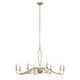 preview thumbnail 7 of 10, Uttermost Corella 8 Light Chandelier - 40"W x 40"D x 23"H