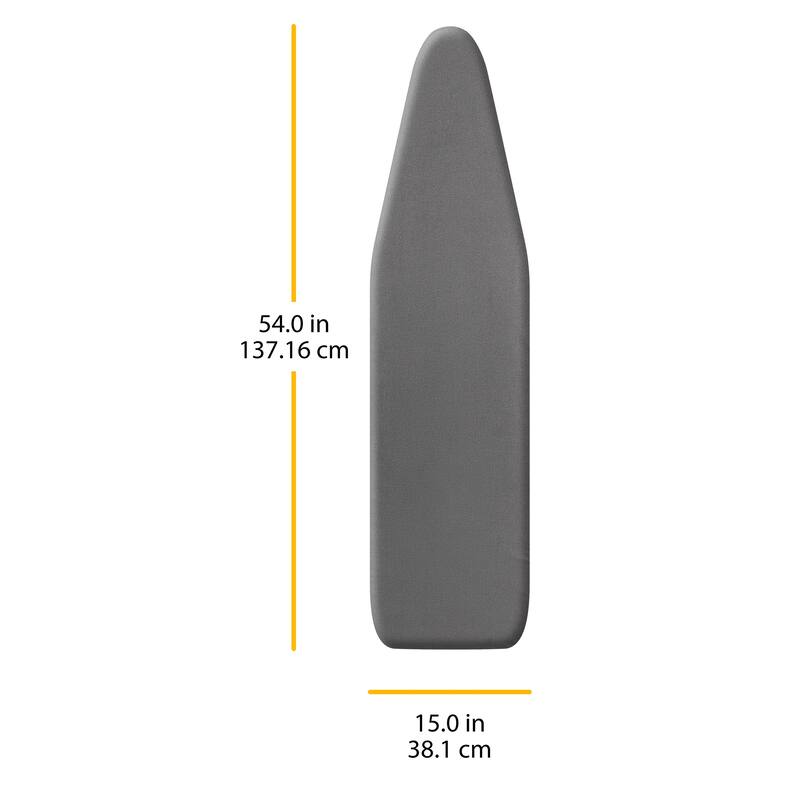 Whitmor Ironing Pad Cover Heat Reflect Charcoal Grey