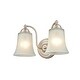 preview thumbnail 7 of 6, Millennium Lighting 2 Light Vanity Fixture in Multiple Finishes with Faux Alabaster Shades