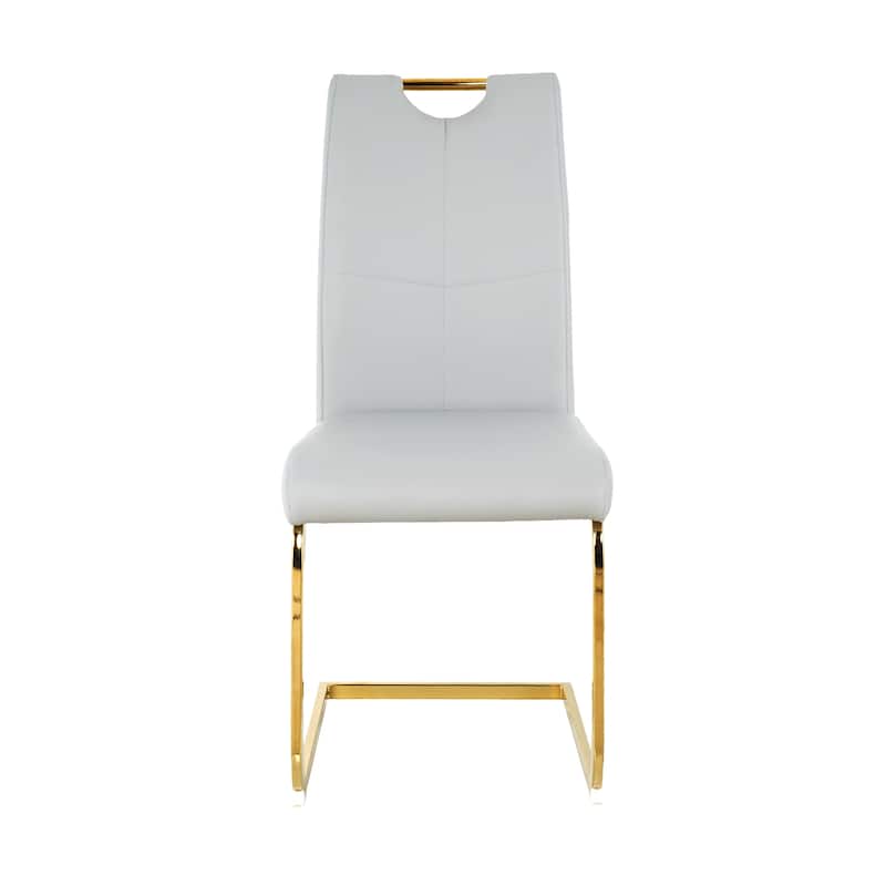 Modern Dining Chairs with Faux Leather Set of 4