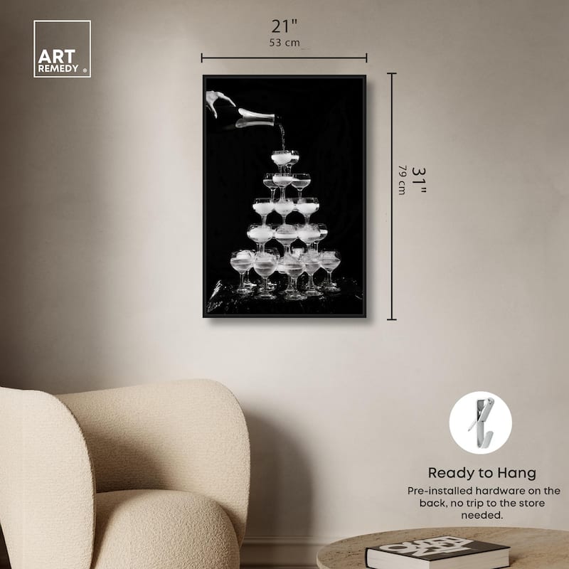 Overflowing Celebration Canvas by Art Remedy