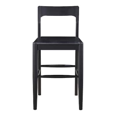 Aurelle Home Owletta Modern Solid Wood Counter Stool - 19.5"W x 38"H x 20"D