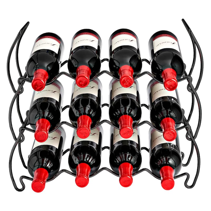 Metal Detachable Wine Rack - 3 Tier, Copper - 14" L x 16.5" W x 7" D