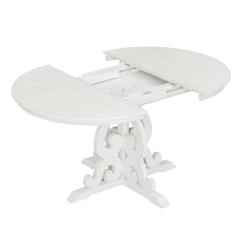 Dining Set with 1 Extendable Table and Leaf