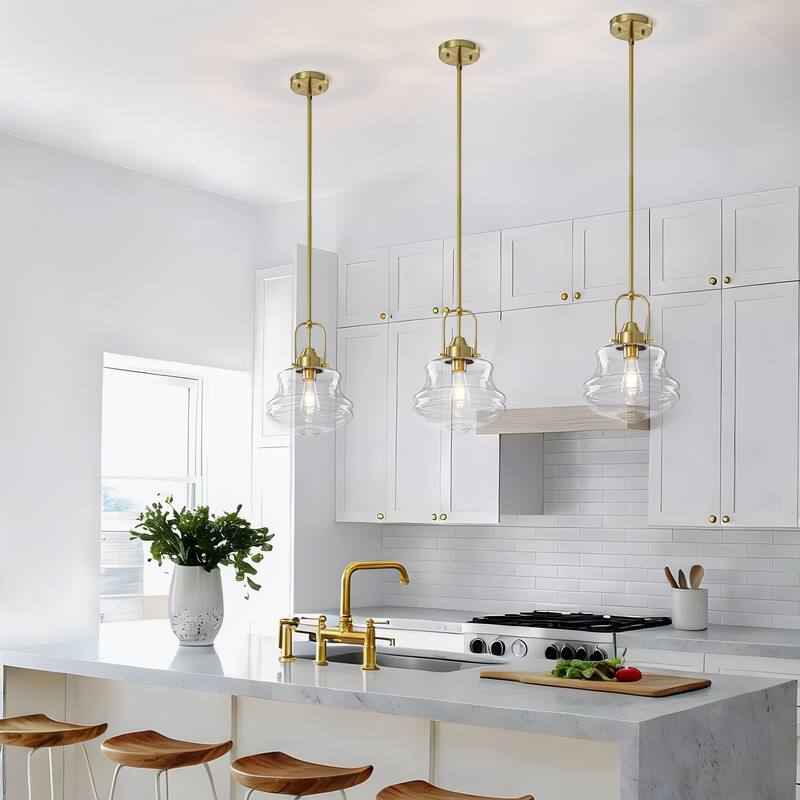 Starsky 1-Light Farmhouse Schoolhouse Single Pendant