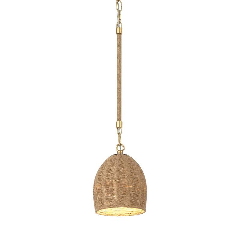 Crystorama Lighting Group JAC-10502 Jace 6" Wide LED Mini Pendant - Soft Gold