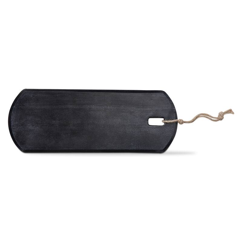 Long Black Marble Serving Board