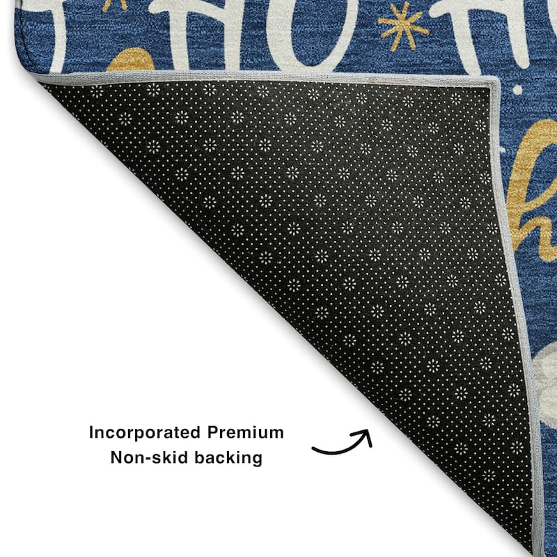 Premium Washable Super Soft Christmas Ho Ho Mayfield Rug