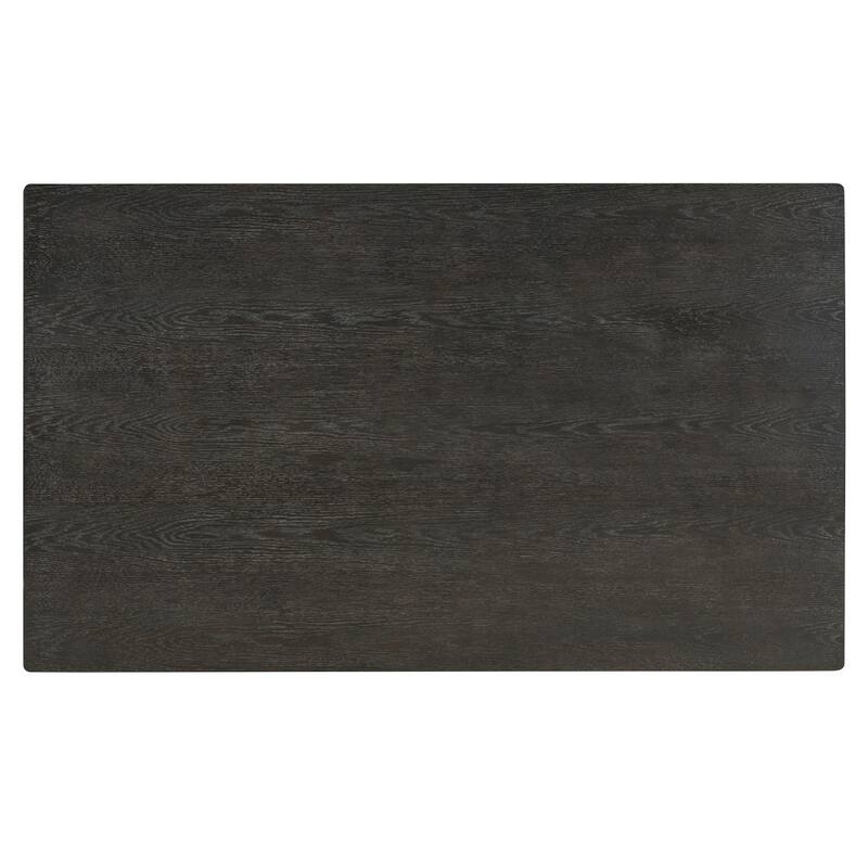 7 Pieces 59.8" Farmhouse Rectangular Dining Table with 6 Rattan Chairs