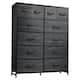 Option Charcoal Black Wood Grain Print