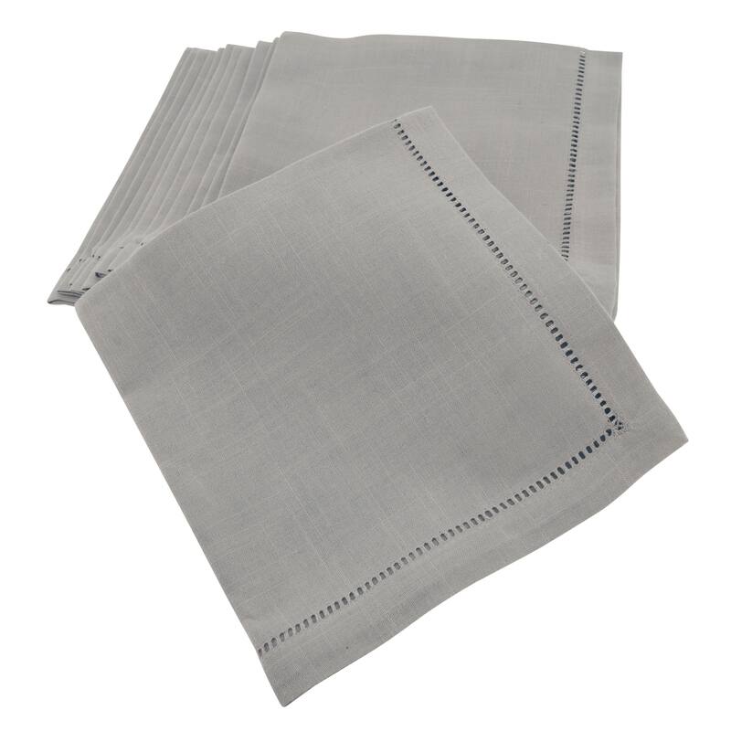 Rochester Collection Hemstitched Napkin (Set of 12) - dinner napkin - 22 x 22 - Set of 12