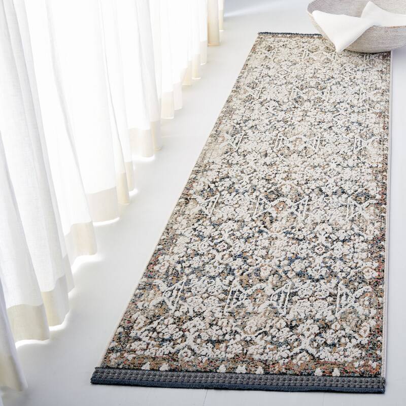 SAFAVIEH Lauren Ralph Lauren Susse Vintage Rug - 2'2" x 8' Runner - Ivory/Navy