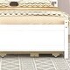 preview thumbnail 8 of 7, Full Size Captain's Bed Storage Daybed with Trundle, Built-in USB, Type-C Ports & LED Light, Versatile Wooden Platform Bed Frame