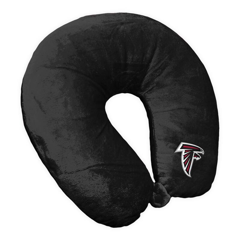 NFL Black Travel Neck Pillow