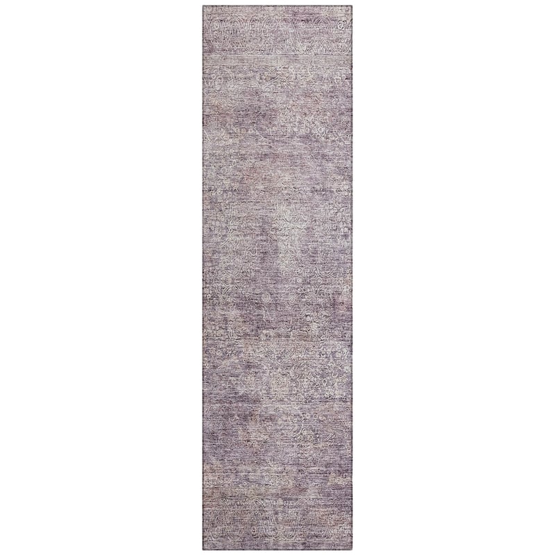 Machine Washable Indoor/ Outdoor Ombre Paisley Chantille Rug