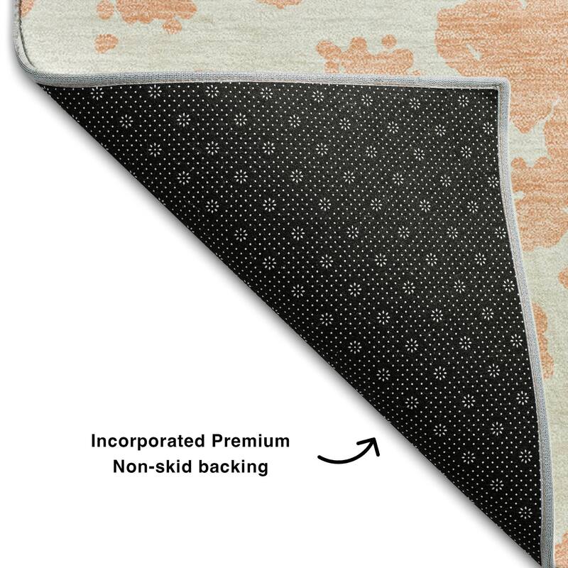 Premium Washable Super Soft Modern Crackle Mayfield Rug